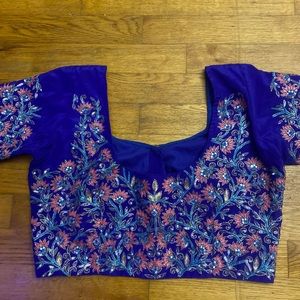 Hand beaded, belly dancer top.